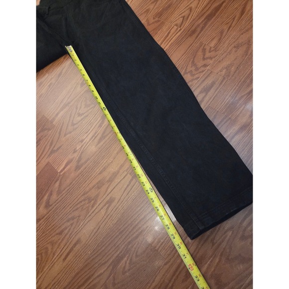 John Galt Black Denim Overalls Womens Size S Wide Leg Cotton Dungarees RR085 - Picture 4 of 7